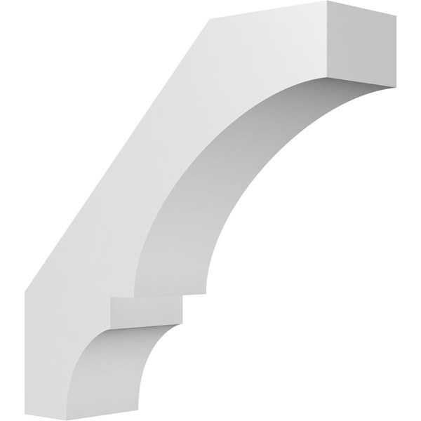 Ekena Millwork 5 1/2-in. W x 20-in. D x 20-in. H Balboa Architectural Grade PVC Knee Brace BRCP055X20X20BOA - main